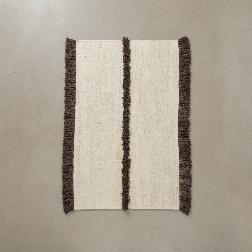 Nurja Woven Rug — Top Down View