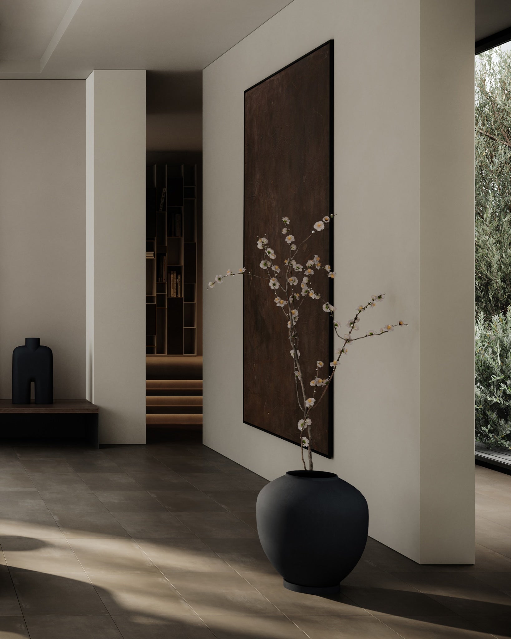 Sunao Vase, Hexa - Black