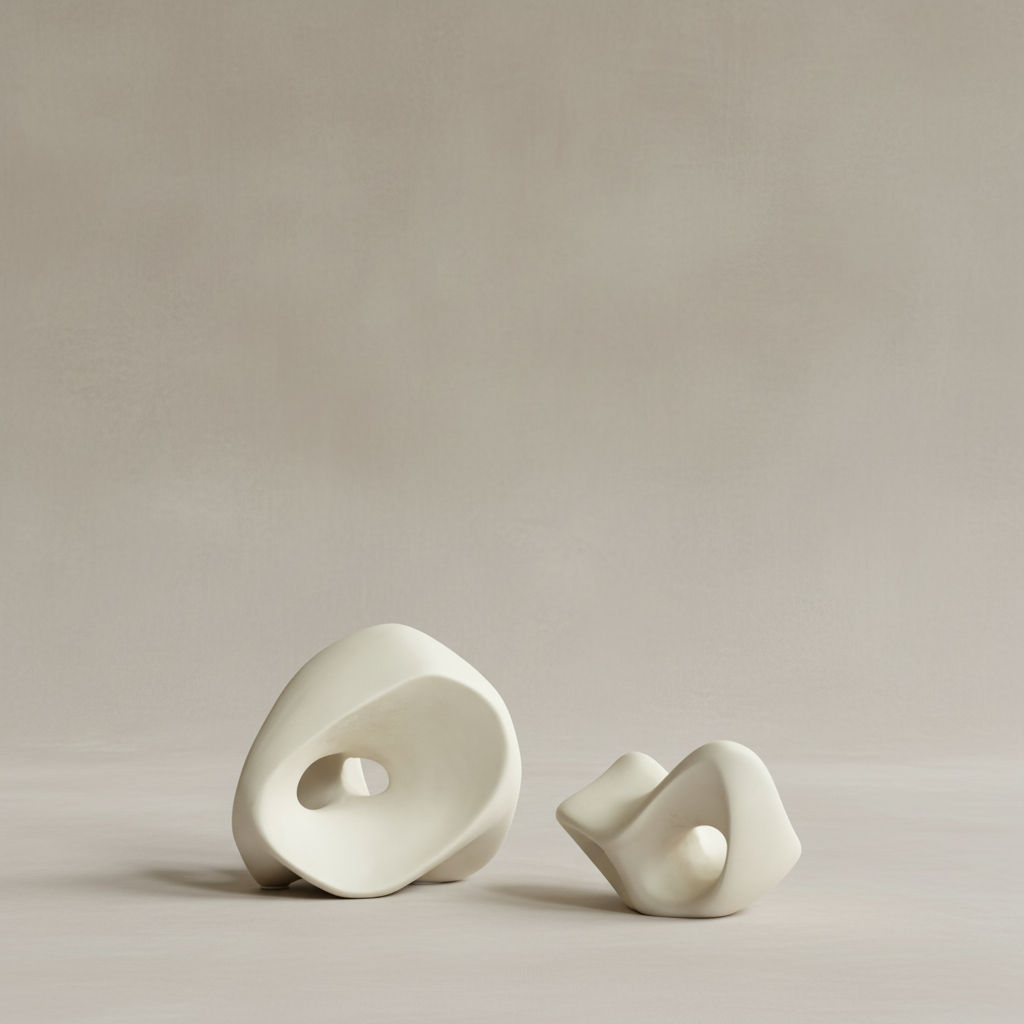Ori Sculptures in Birch — Limewash Sweep
