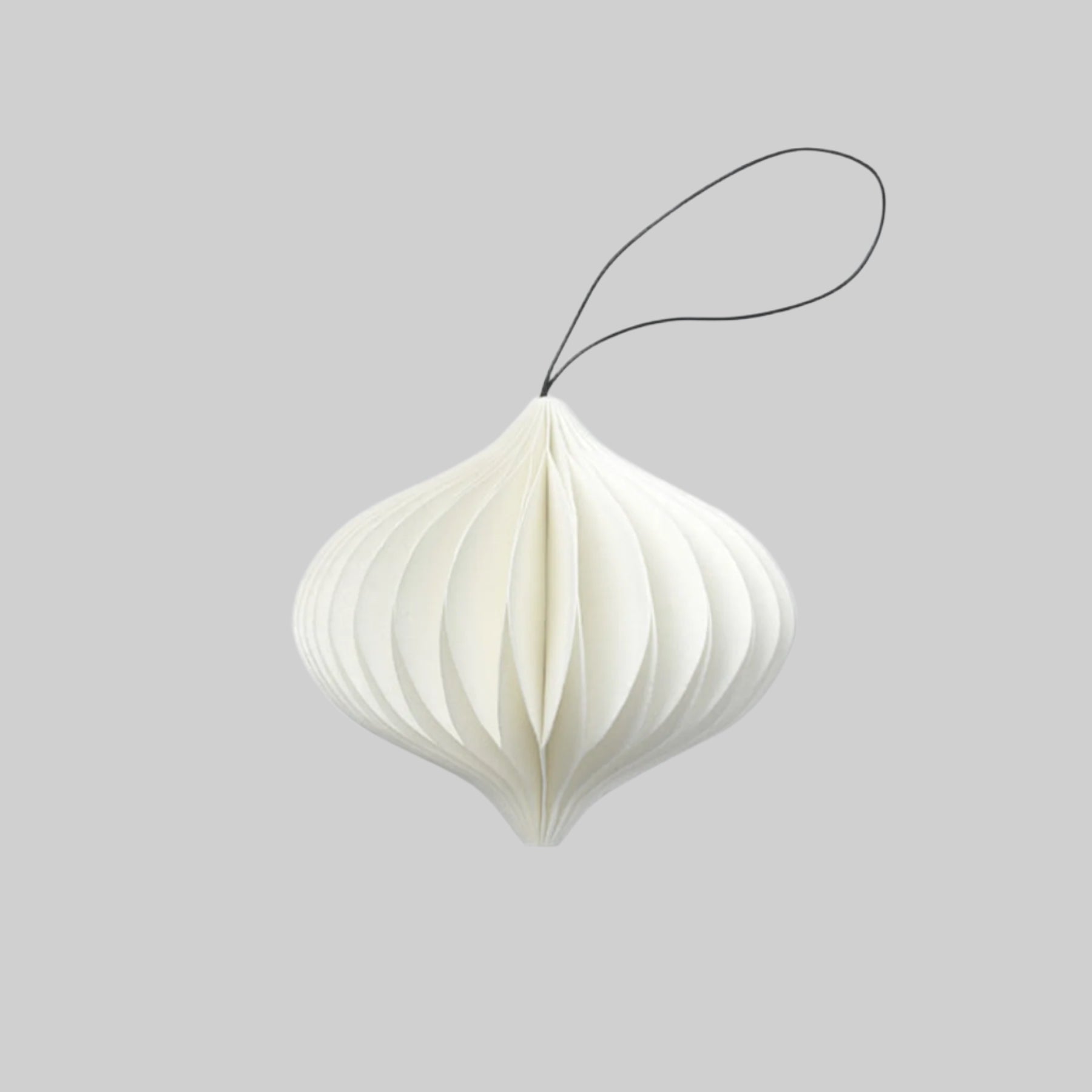 SUSTAIN folding ornament, onion white (box of 6)
