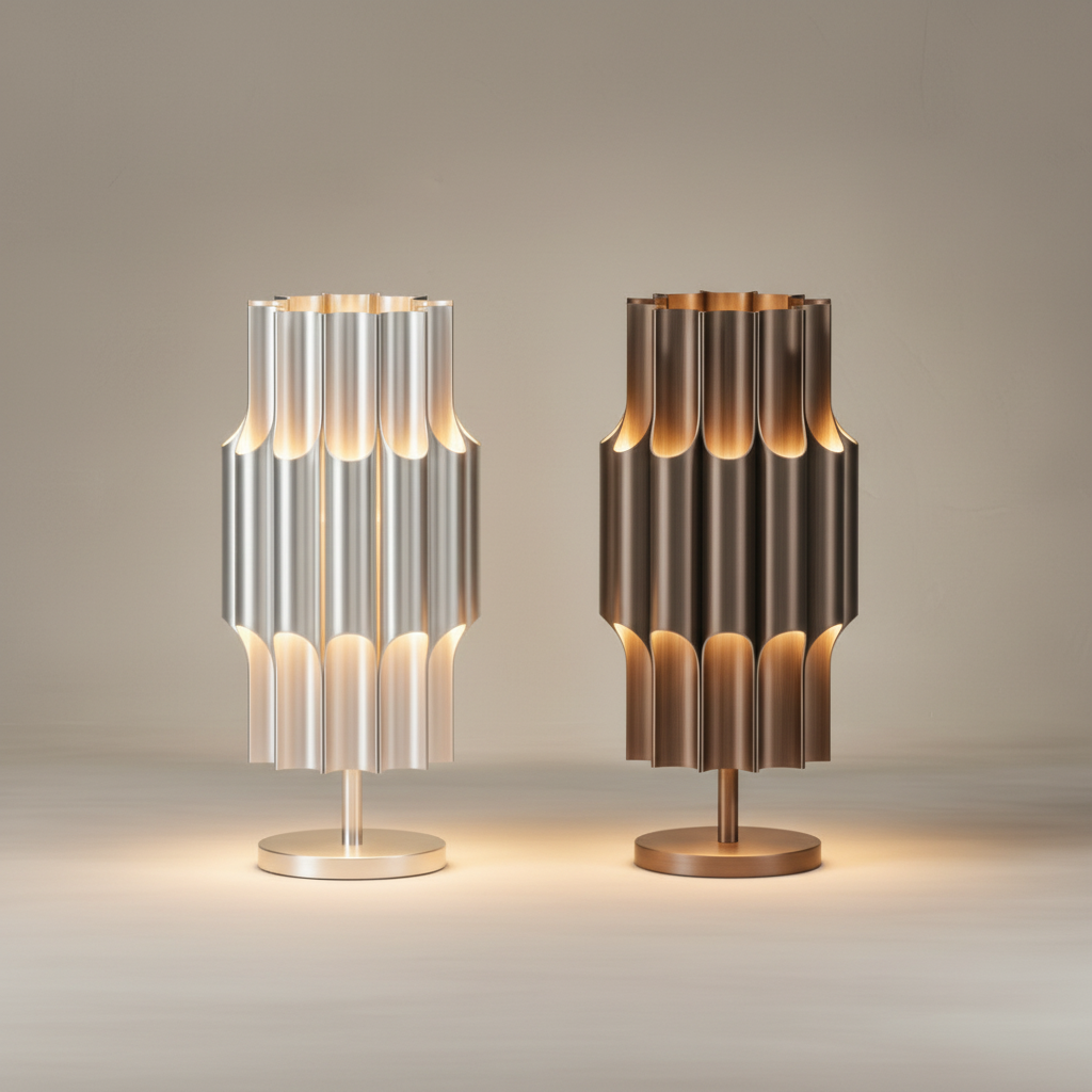 Pan Table 190 – Aluminum & Bronze