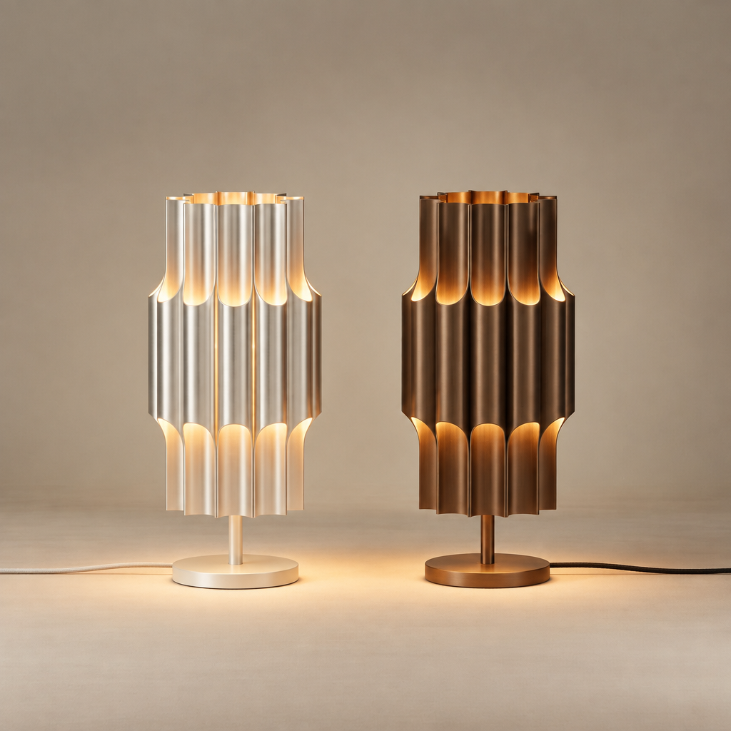 Pan Table 190 – Aluminum & Bronze