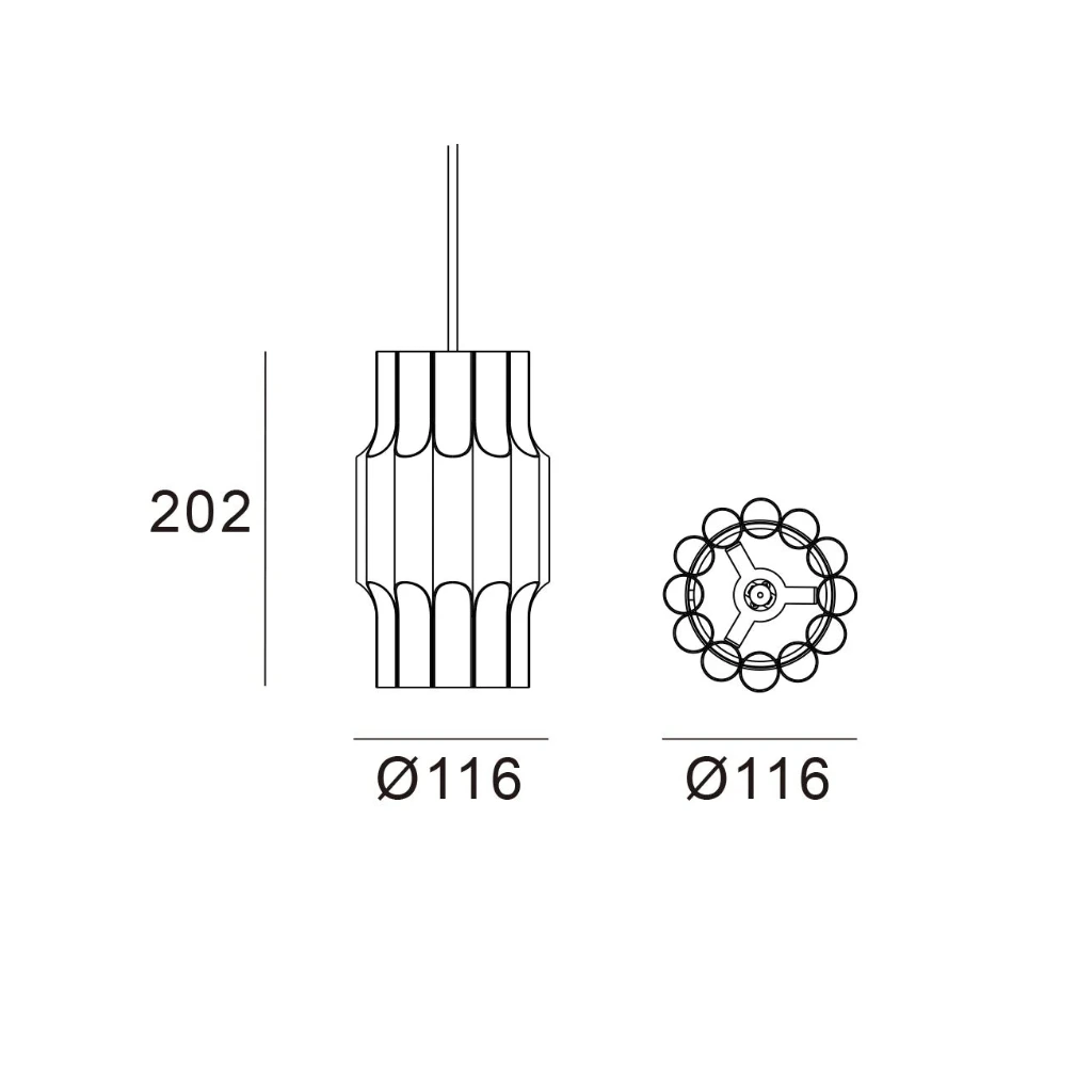 PAN PENDANT 120 - 2 Finishes