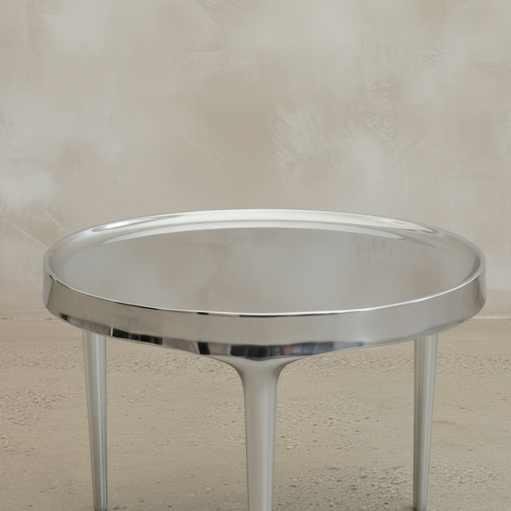Phantom Table Chrome Low — Moody Limewash