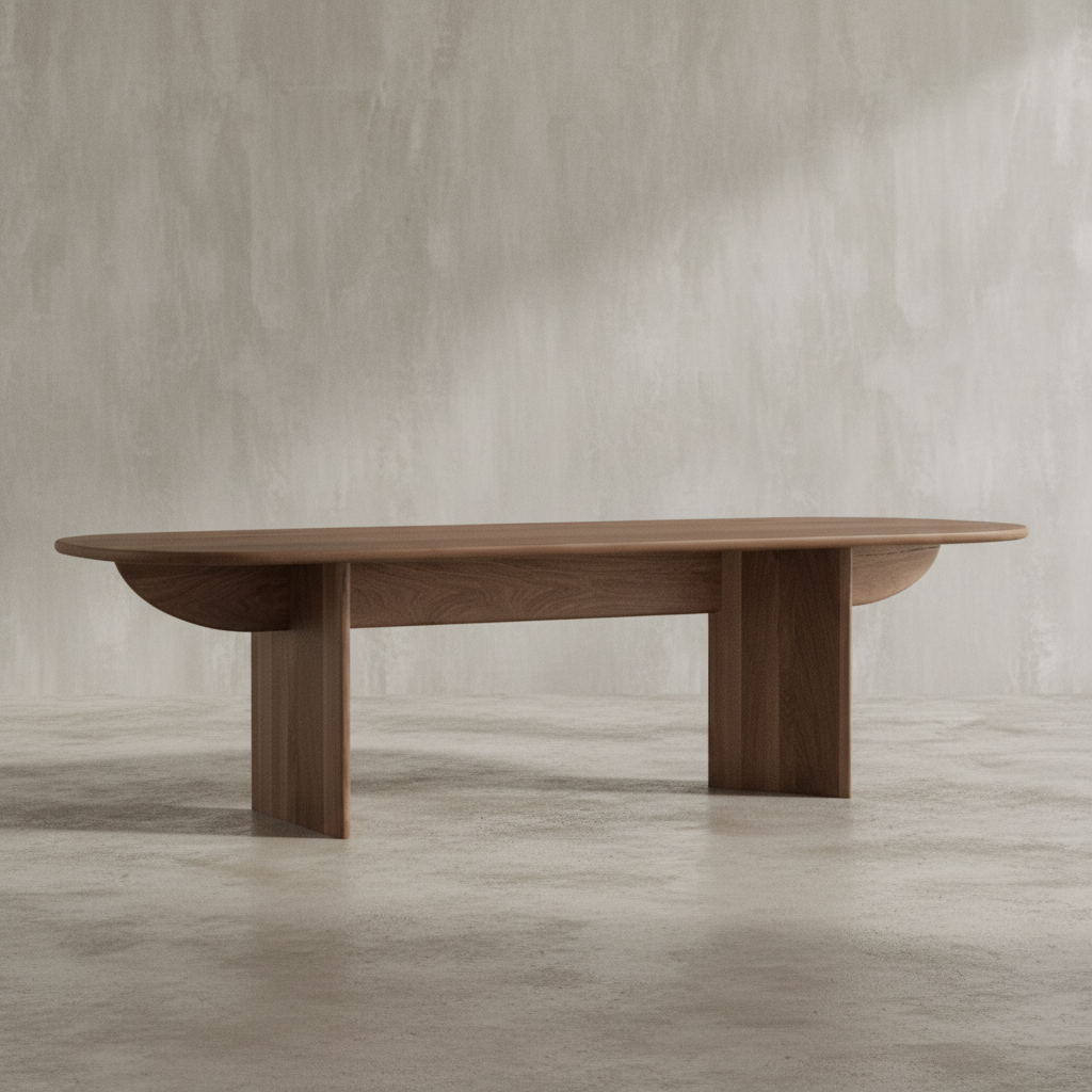 Pillabout Dining Table - Smoked Oak Full View