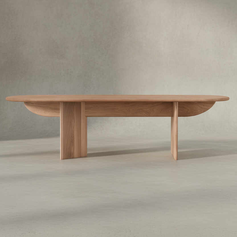 Pillabout Dining Table 02 - Natural Oak