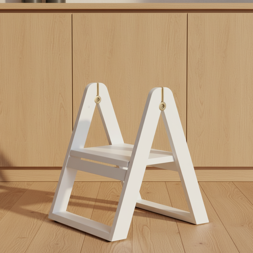 REECH Step Stool Close Up Oak Floor