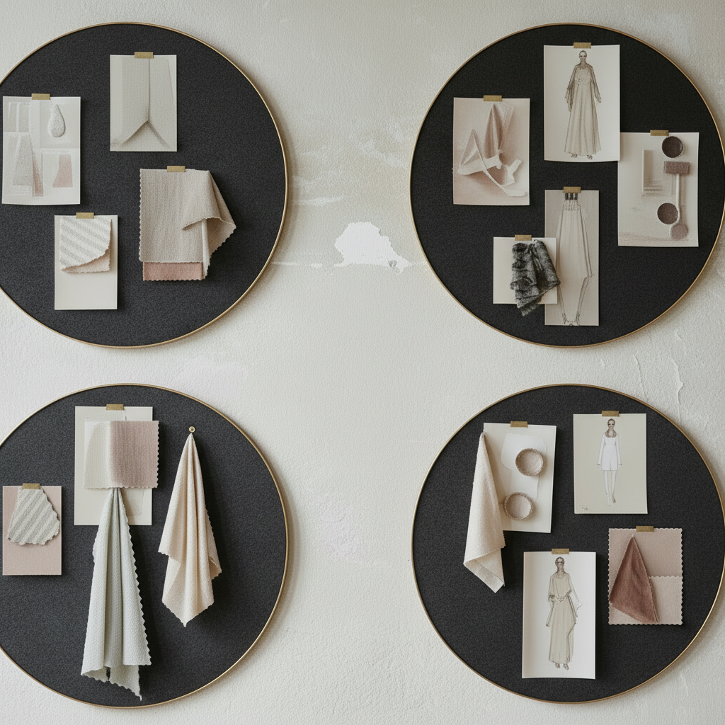 RETELL pinboard - black brass