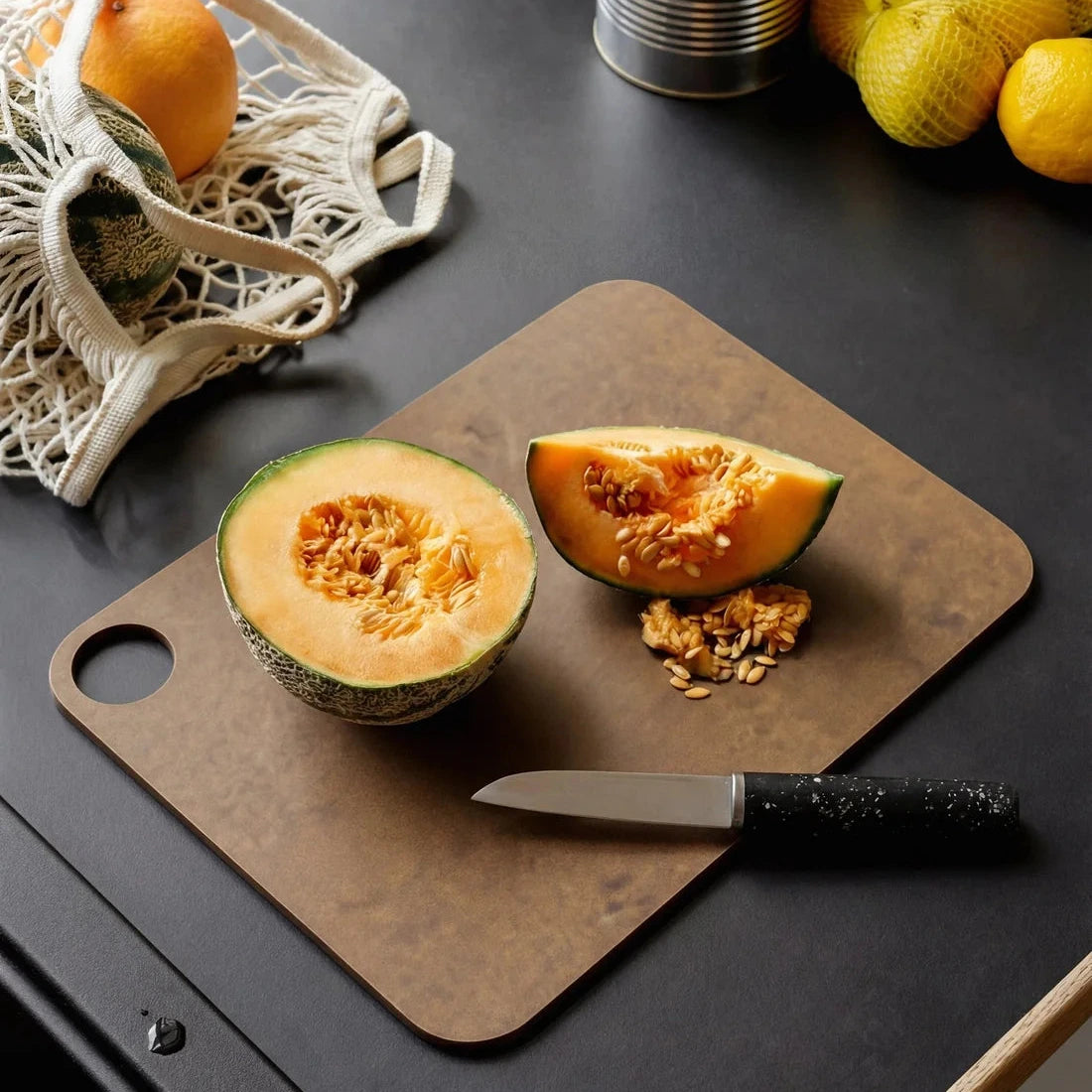 CUT-IT chopping board, medium - brown