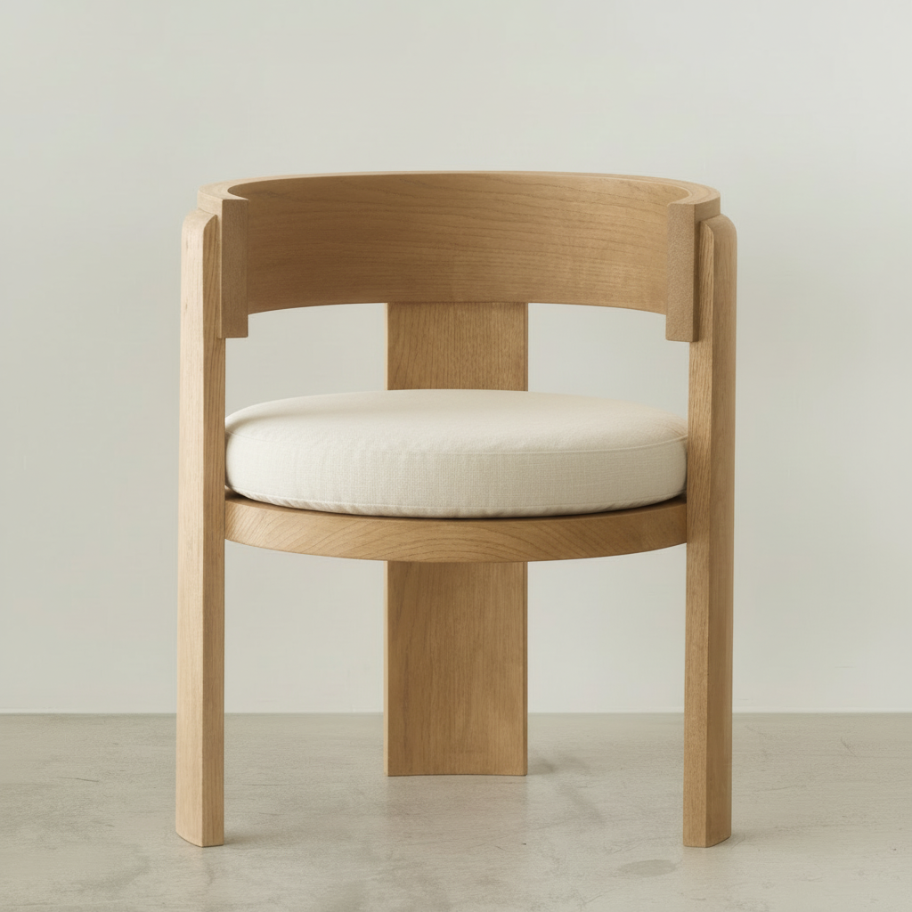 Spina armchair with round cushion