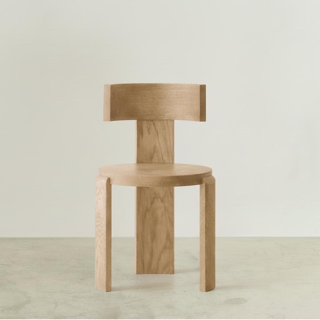 Spina Chair Oak on Clean Background