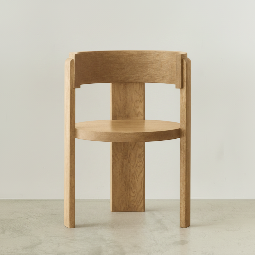 SPINA dining armchair in natural oak