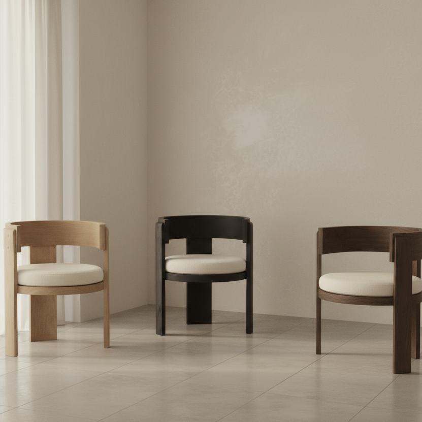 Spina Lounge Armchair, 3 Finishes