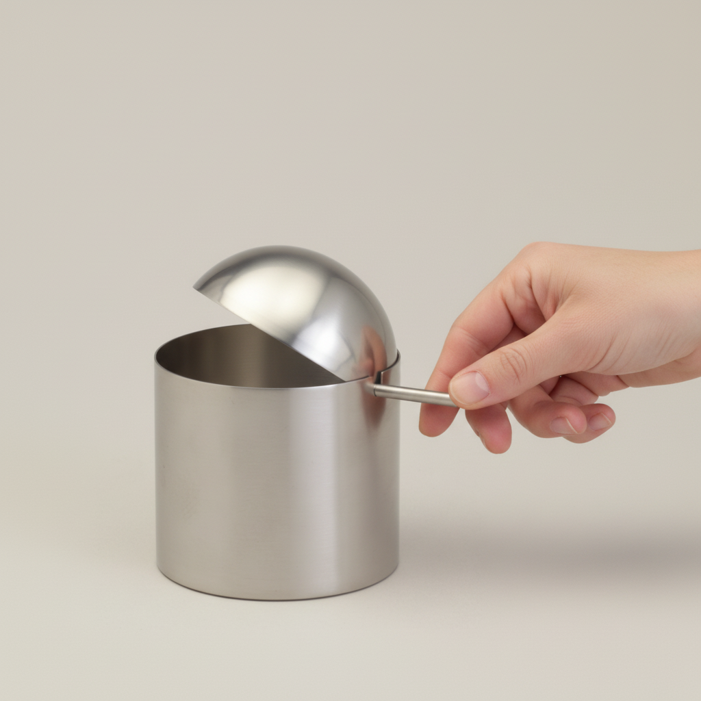 Stainless Steel Dome Container with Hand
