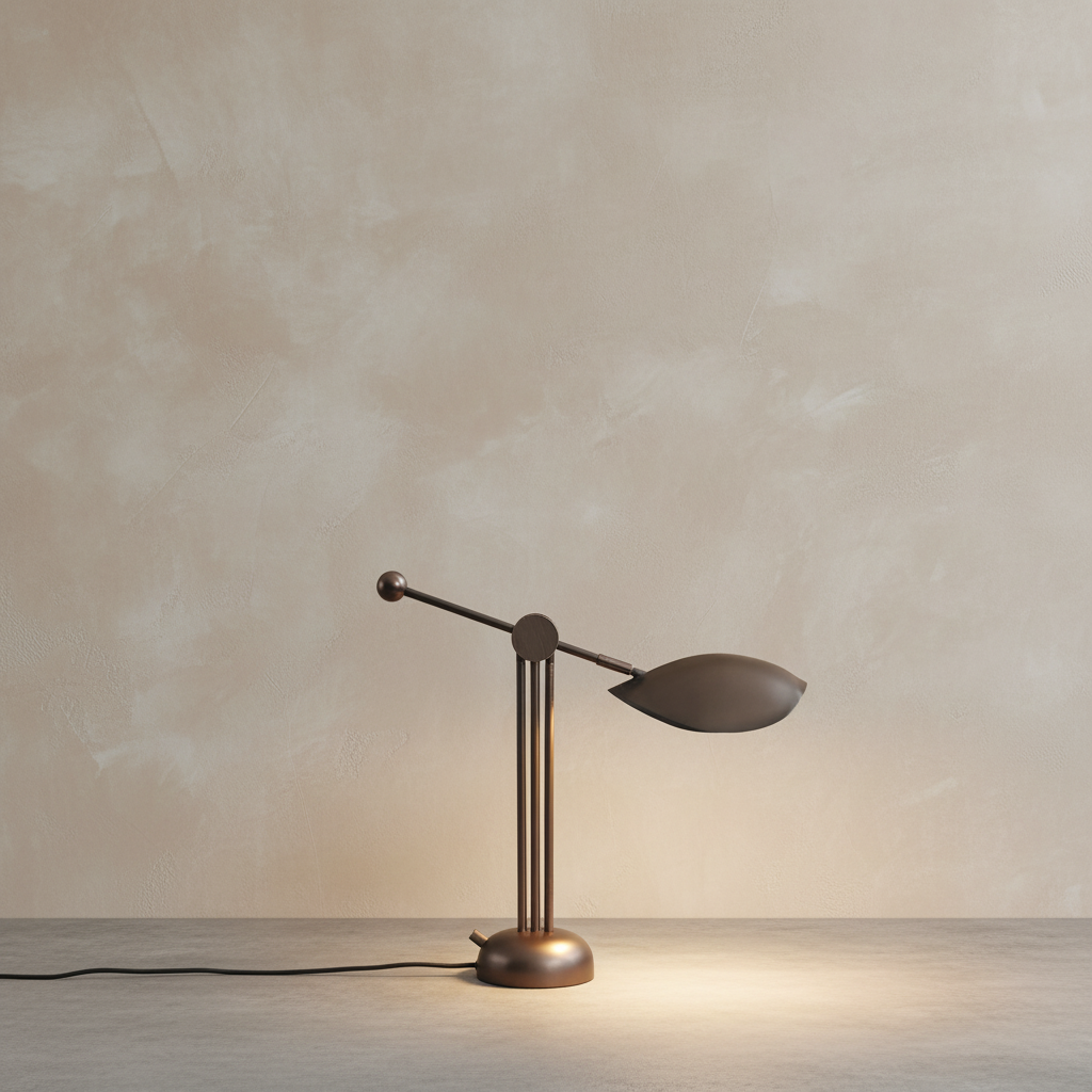 Stingray Table Light with limewash backdrop