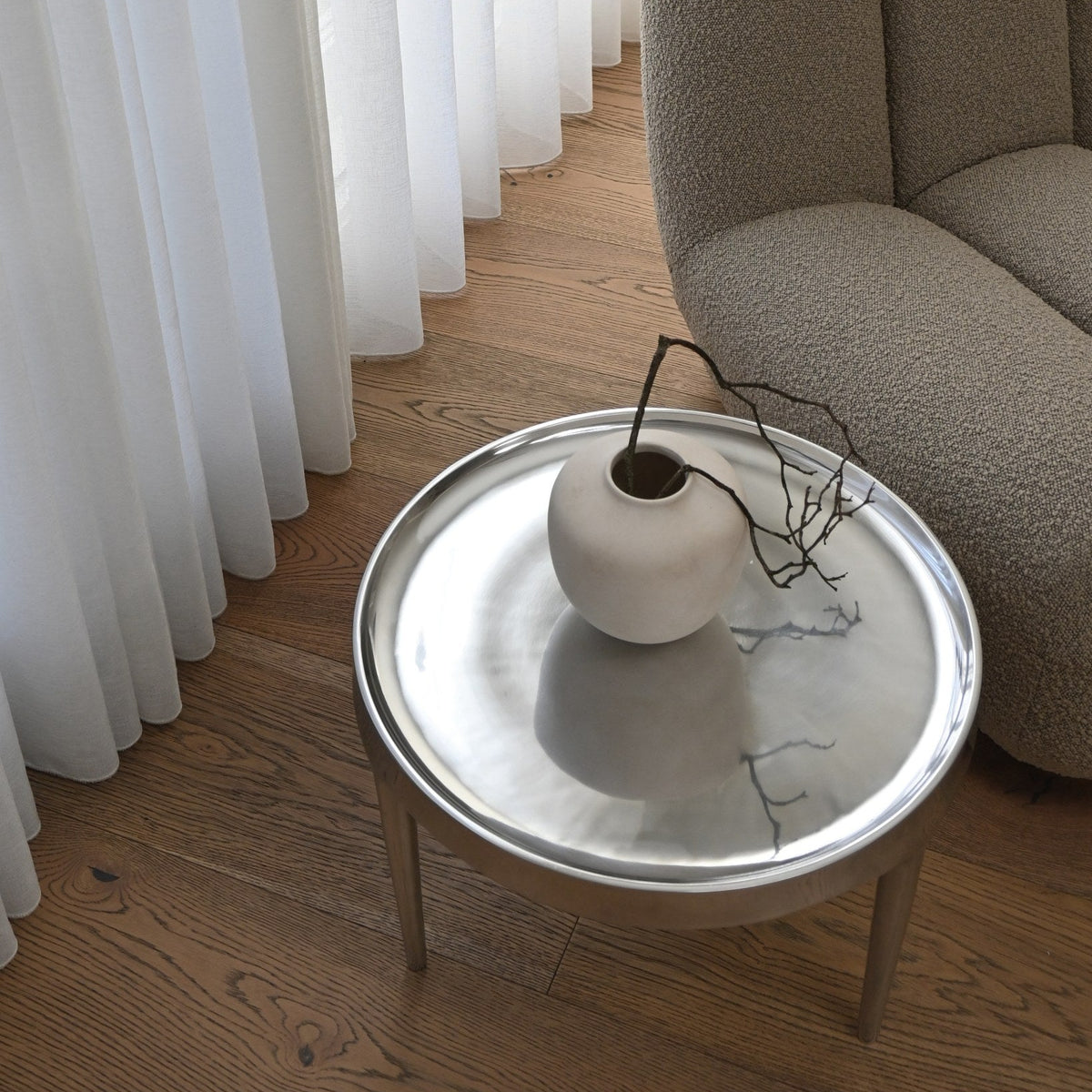 Phantom Table, Low - Chrome