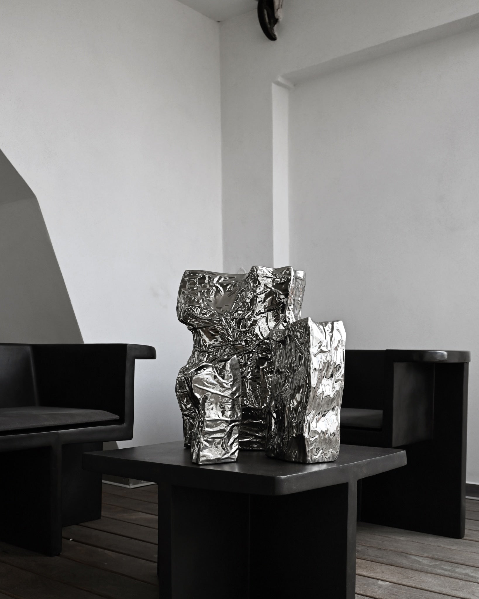 Kami Vase, Mini - Chrome