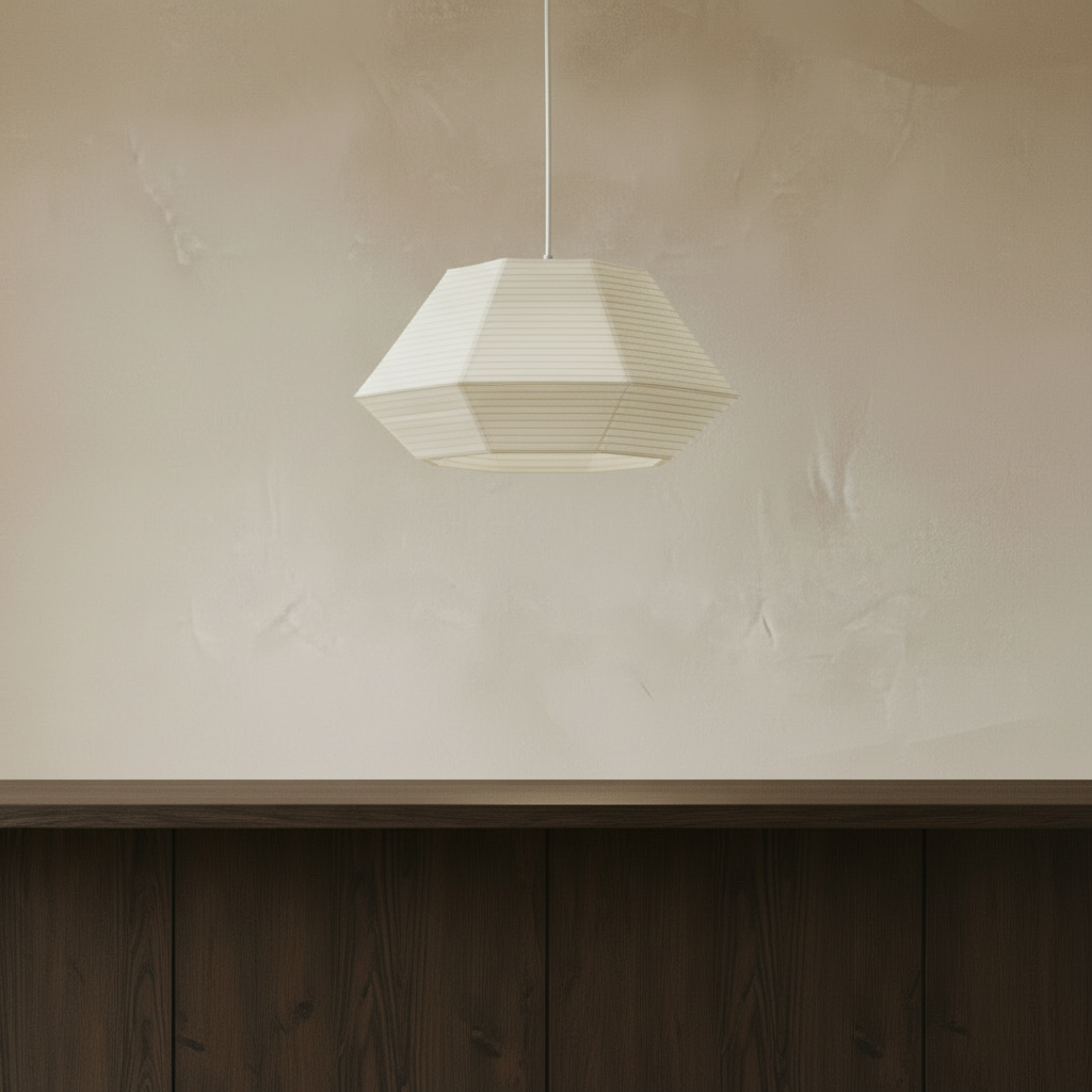 Tama Pendant Close-Up — Limewash Kitchen