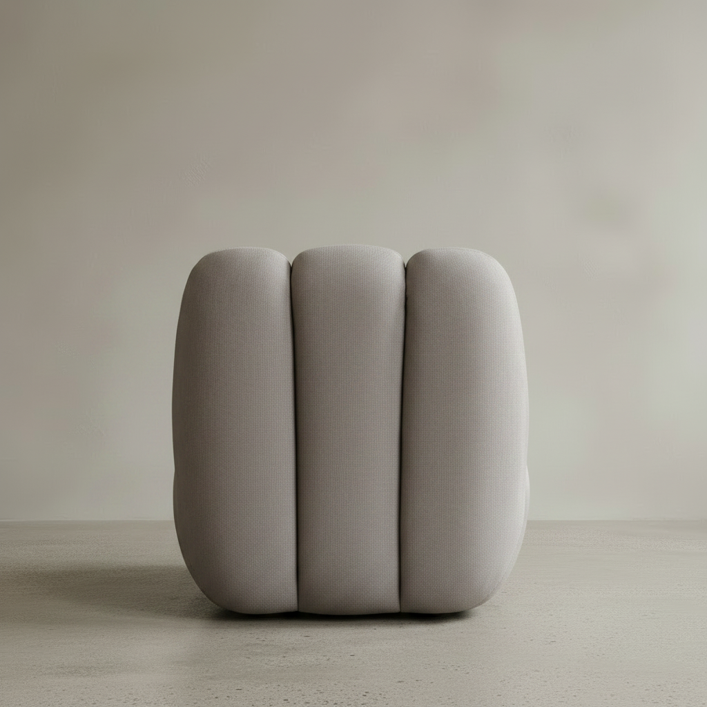 Toe Chair Taupe Rear Redo