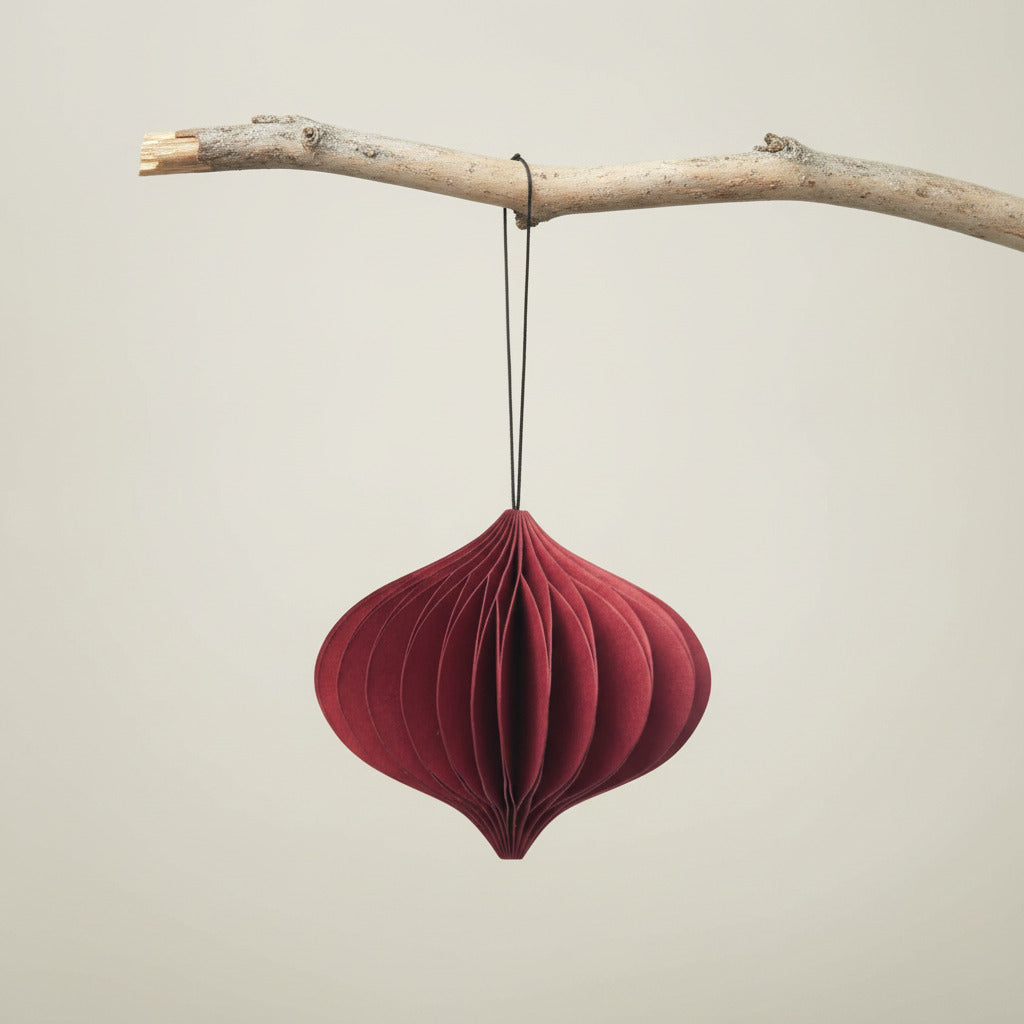 SUSTAIN folding ornament, onion red (box of 6)