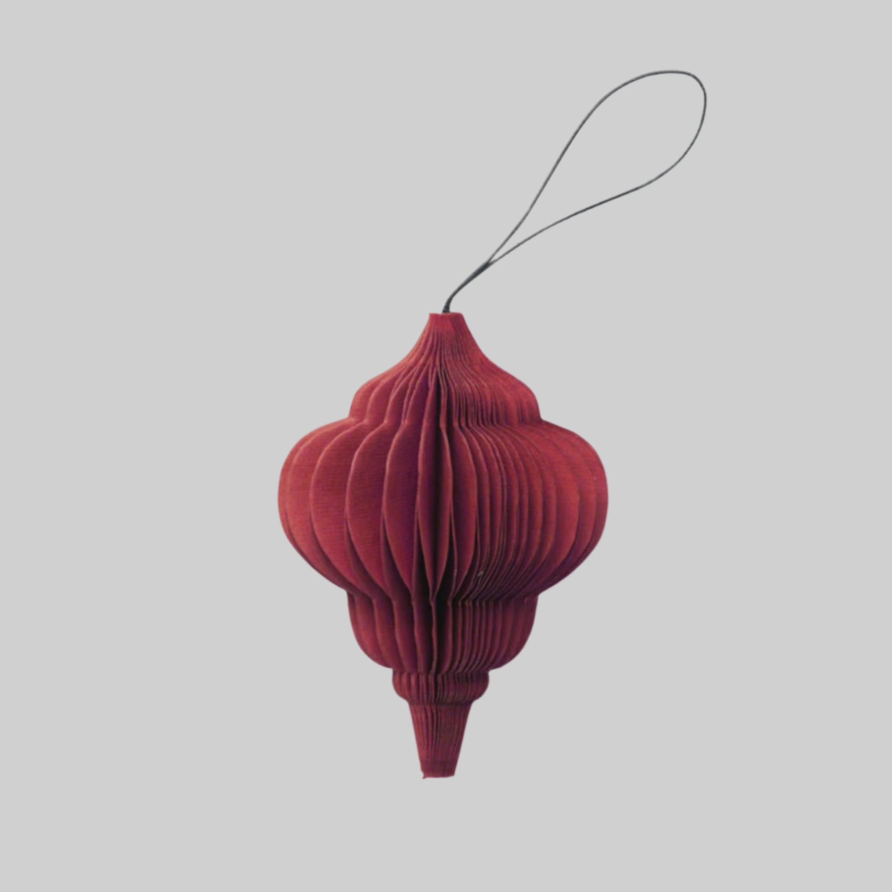 SUSTAIN folding ornament, jewel red (set of 6)