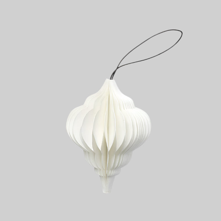 SUSTAIN folding ornament, jewel white  (box of 6)