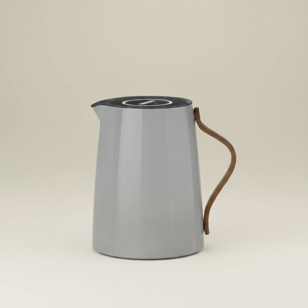 Emma vacuum jug with tea brewer - 1 L - grey