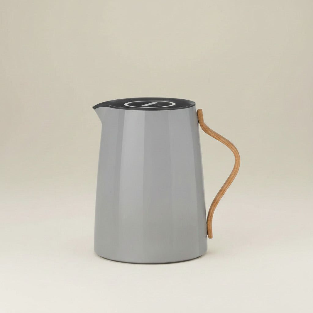 Emma vacuum jug with tea brewer - 1 L - grey