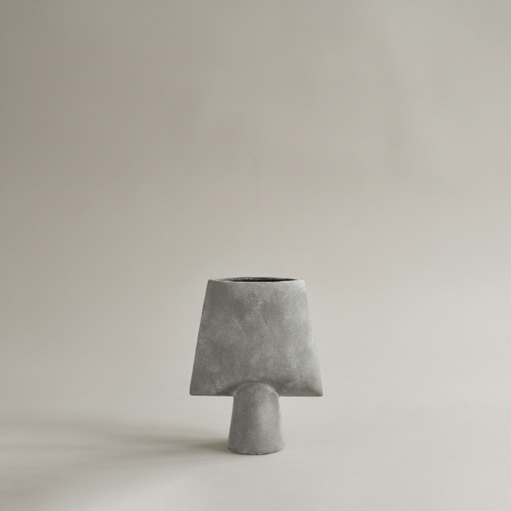 Sphere Vase Square, Mini - Light Grey