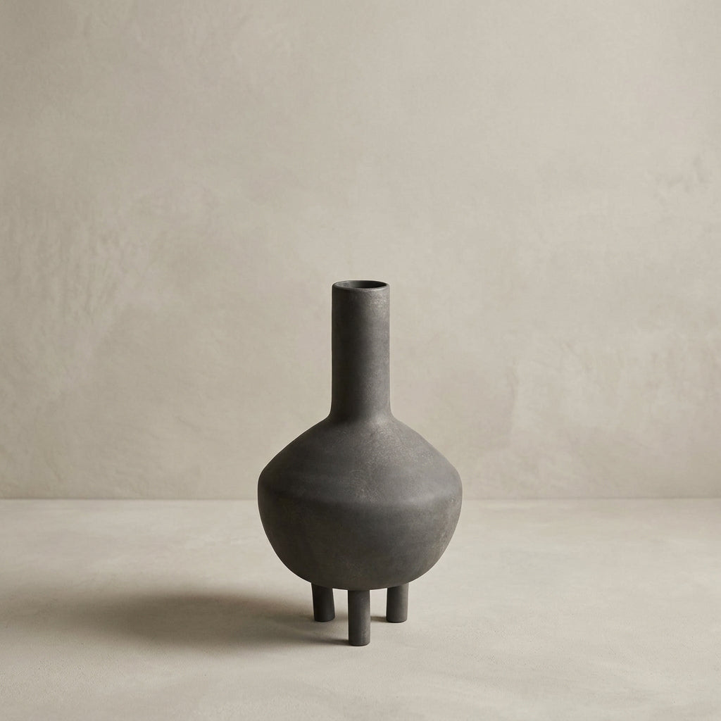 Duck Vase, Fat - Dark Grey