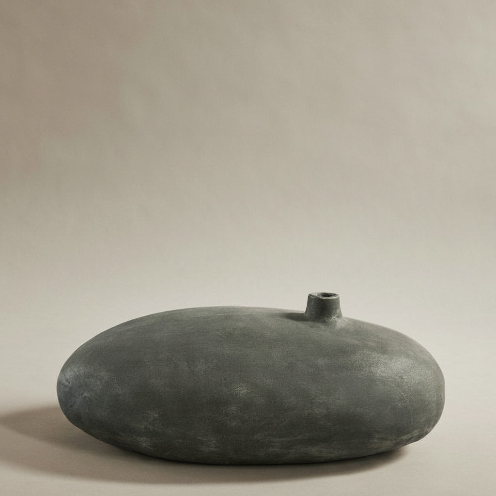 Submarine Vase, Fat - Dark Grey