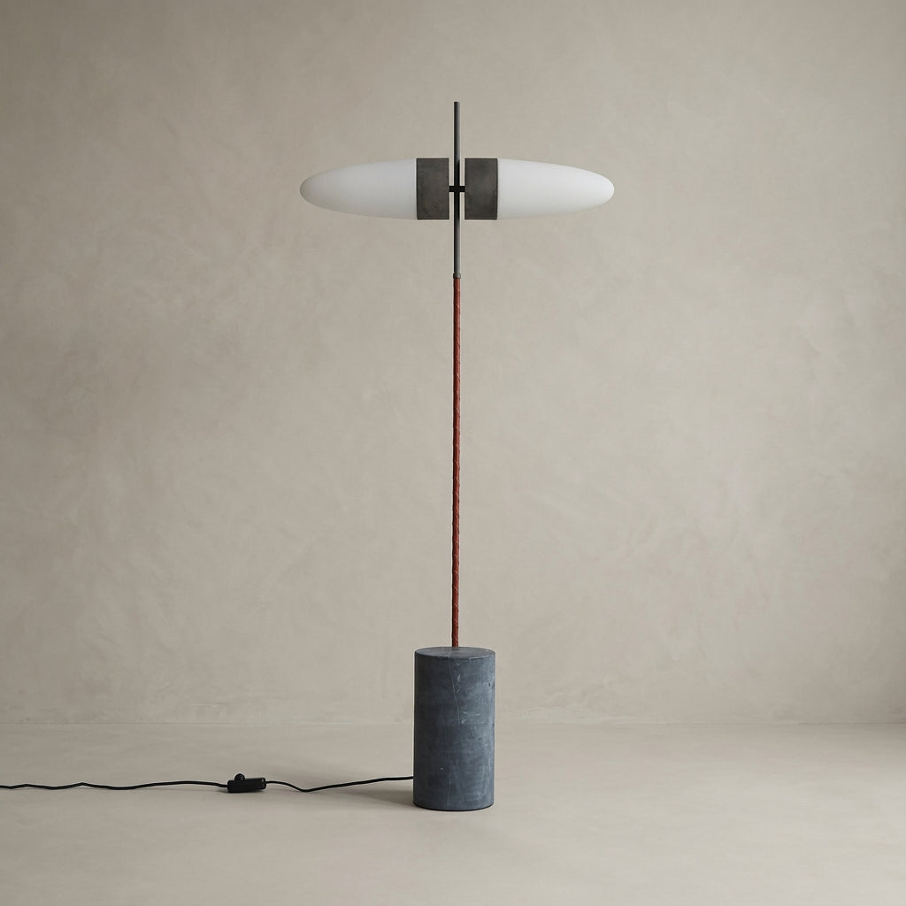 Bull Floor Lamp - Oxidized