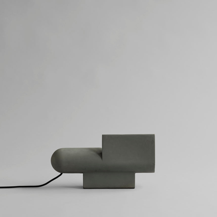 Brutalist Table Lamp, Concrete - Grey*