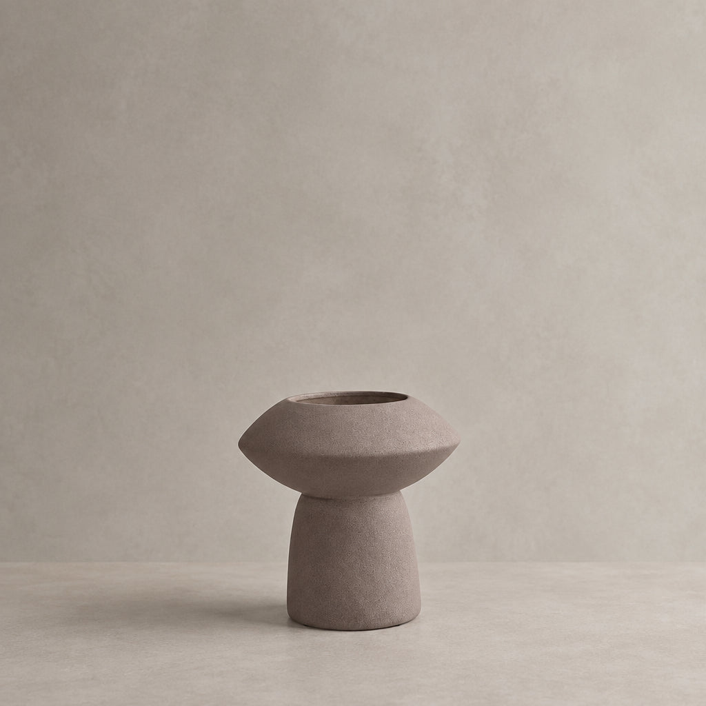 Sphere Vase, Fat - Taupe