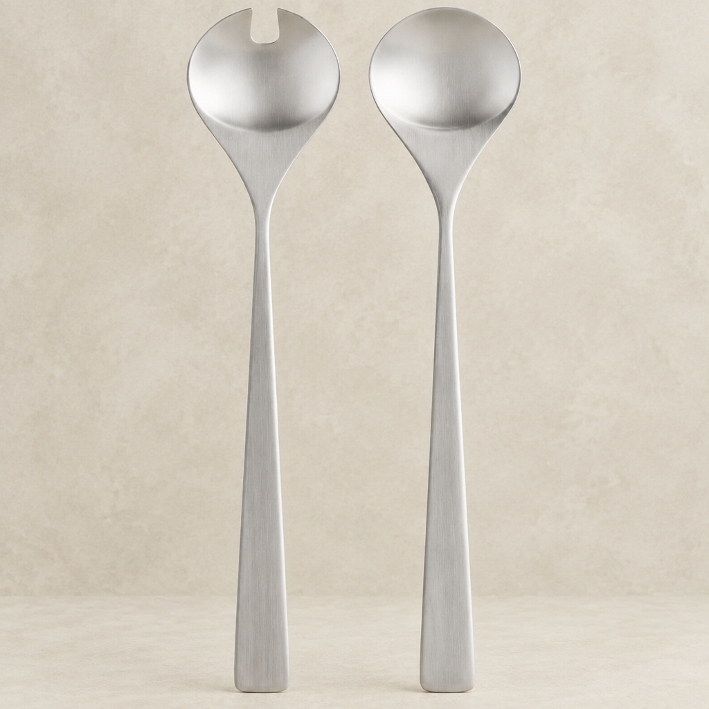 Maya salad servers steel - 2 piece set