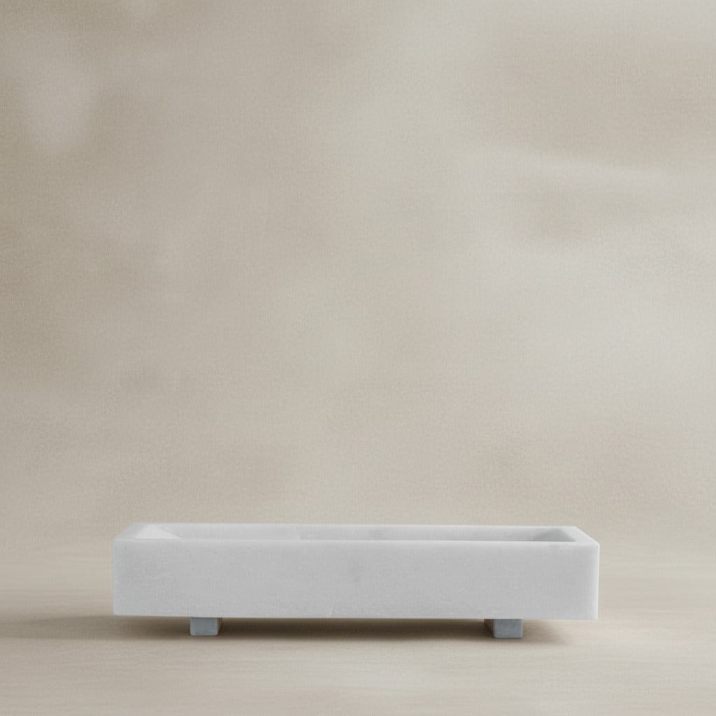 Formalism Tray Marble - White