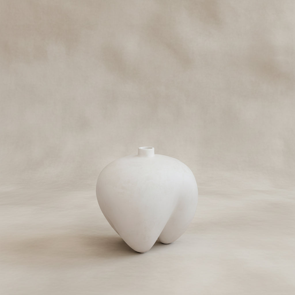 Sumo Vase, Mini - Bone White