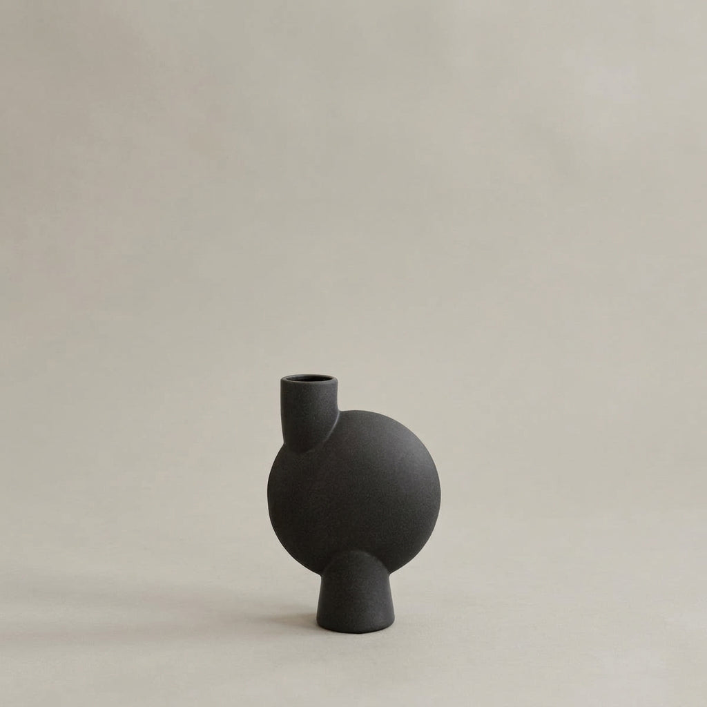 Sphere Vase Bubl, Medio - Black