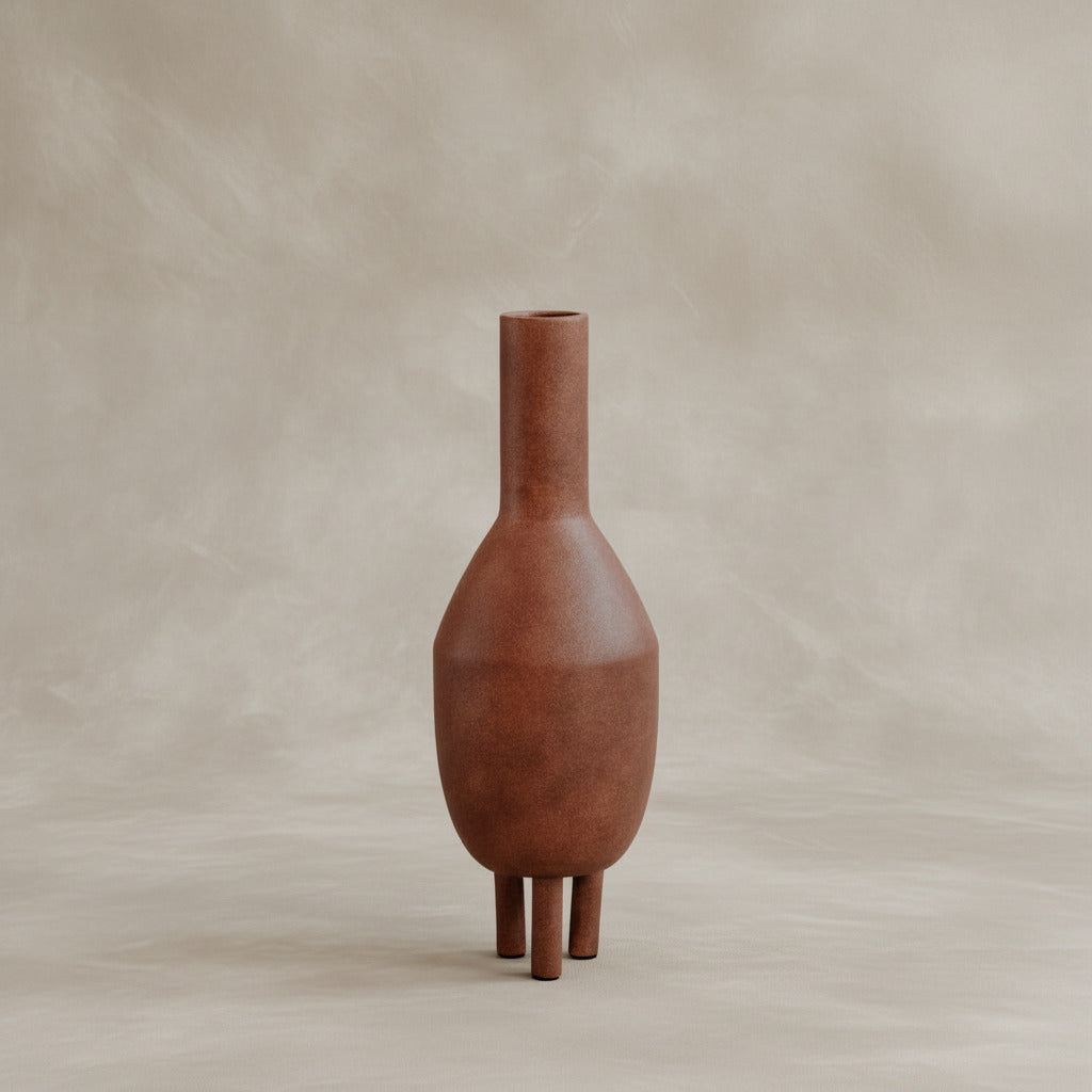 Duck Vase, Slim - Terracotta