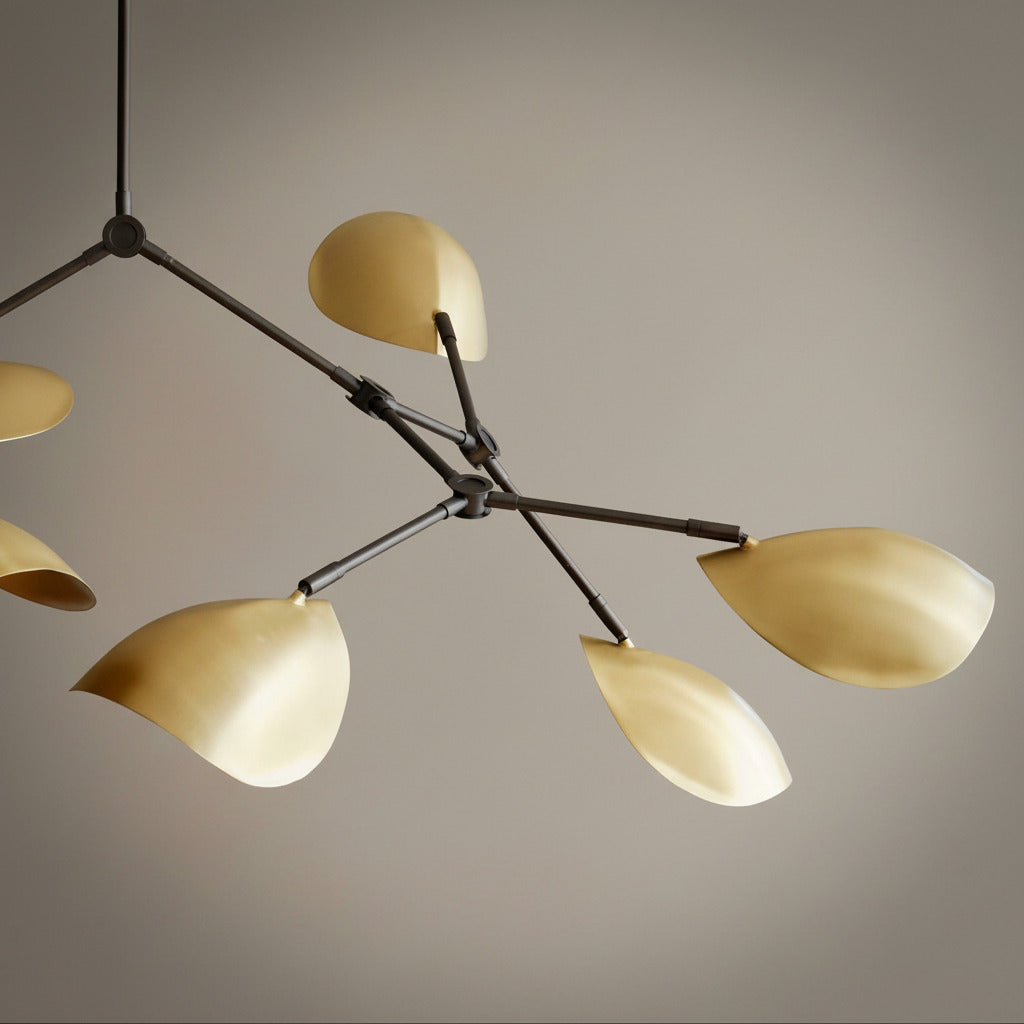 Stingray Chandelier, Brass