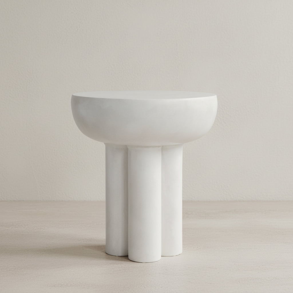 Crown Table, Tall - Bone White