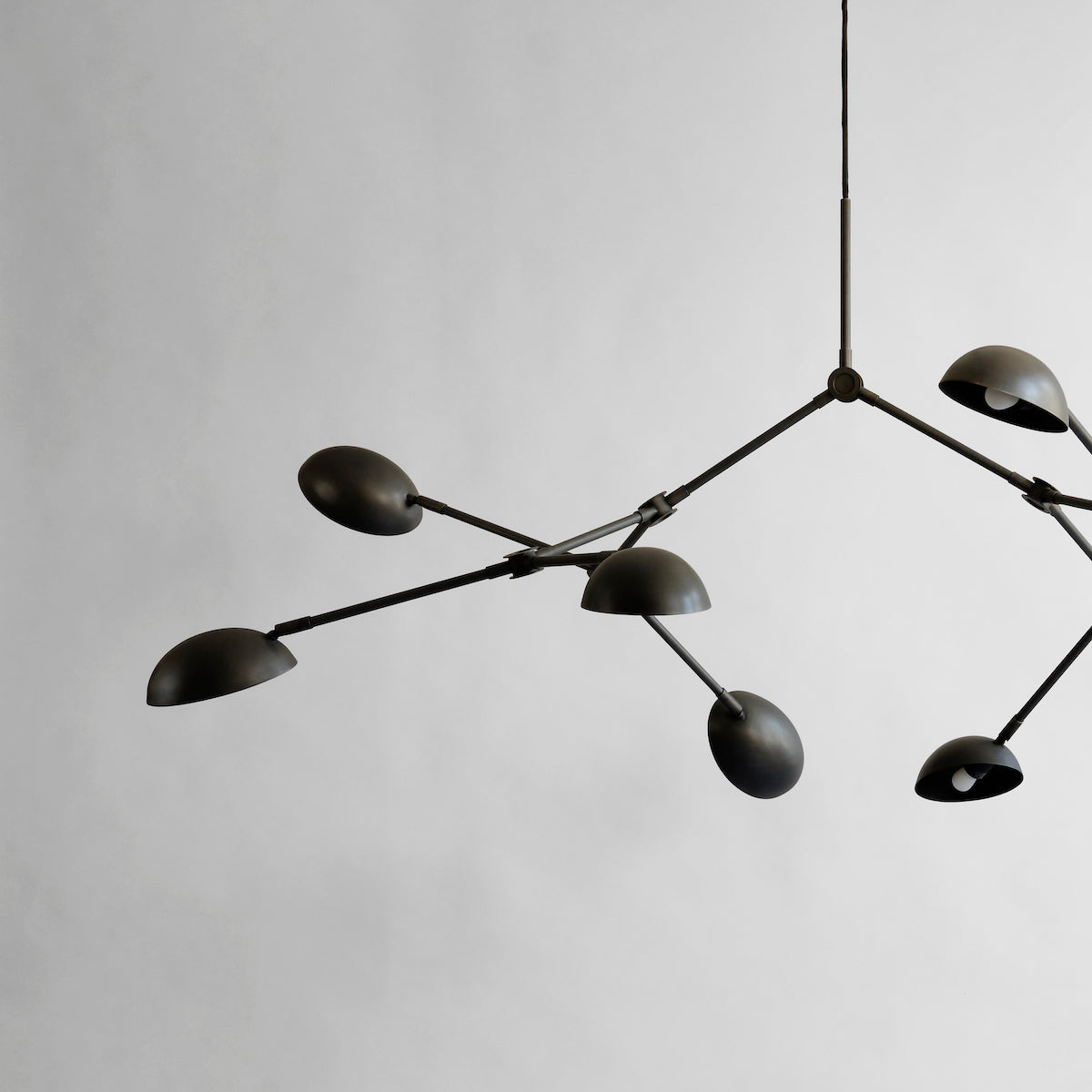 Drop Chandelier Bronze with 8' Cord, E14 socket - In-stock