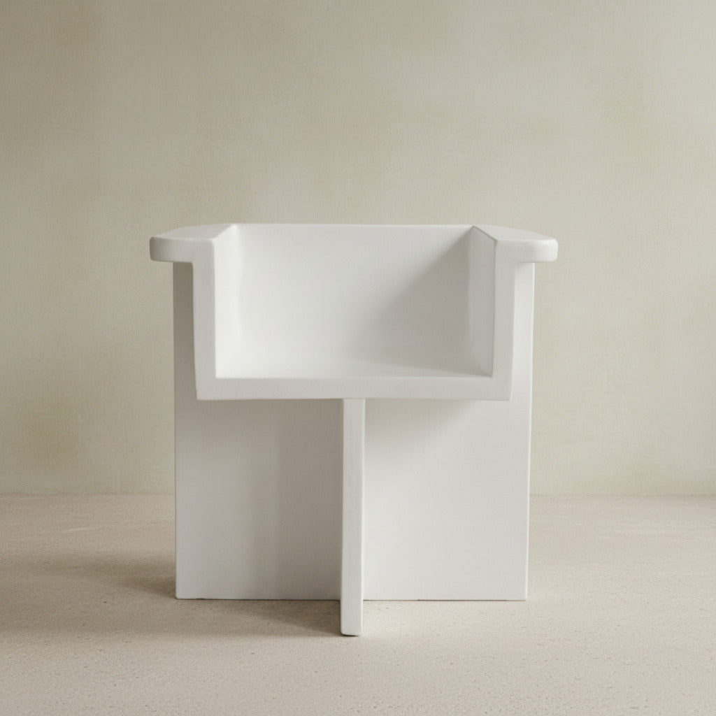 Brutus Dining Chair - Bone White