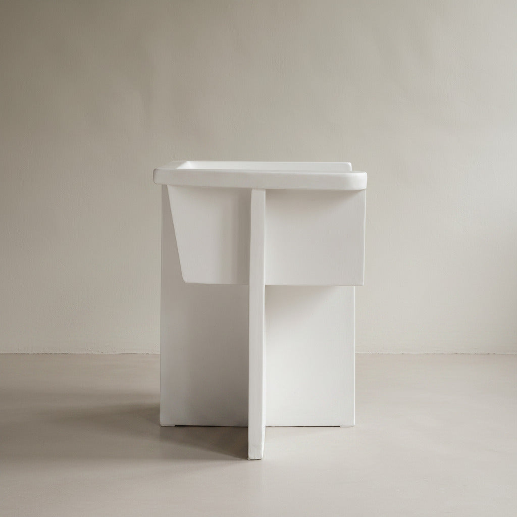 Brutus Dining Chair - Bone White
