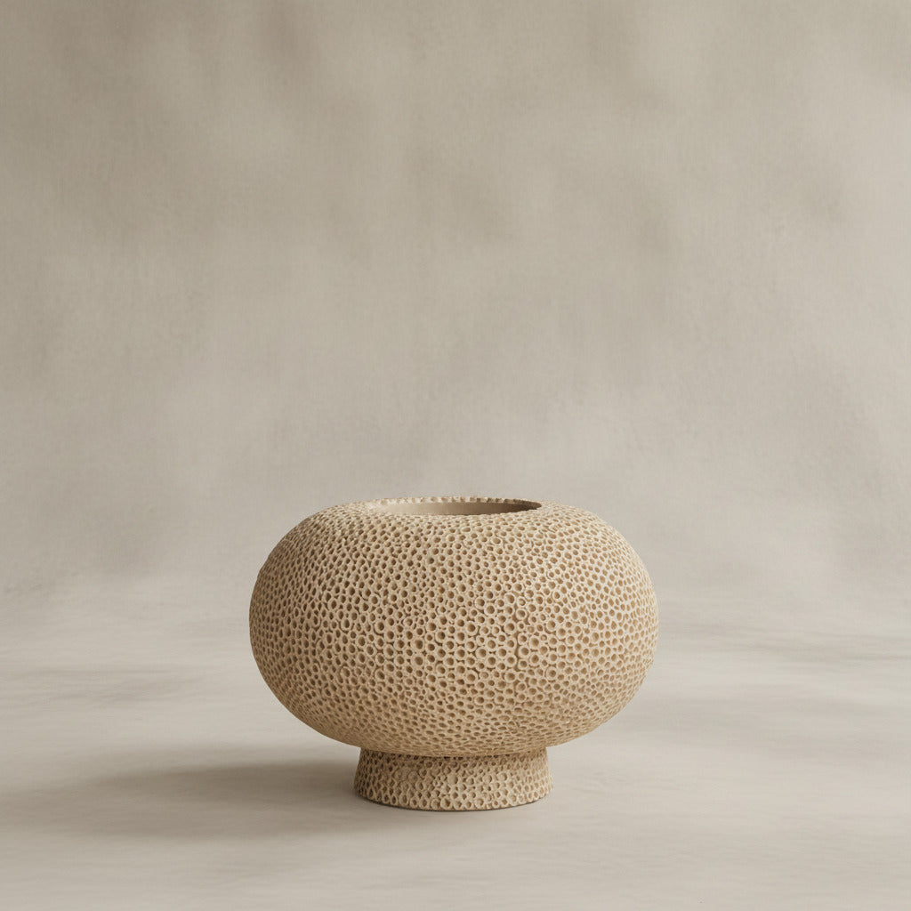 Kabin Vase Fat - Shisen, Sand