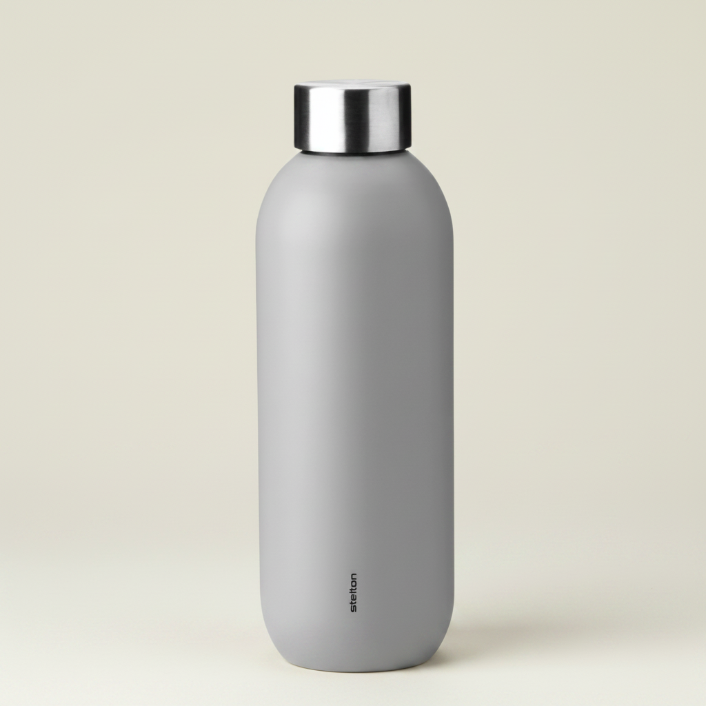 Keep Cool vacuum insulated bottle, light grey