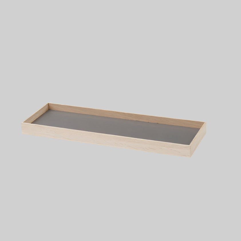 FRAME tray small, oak/grey