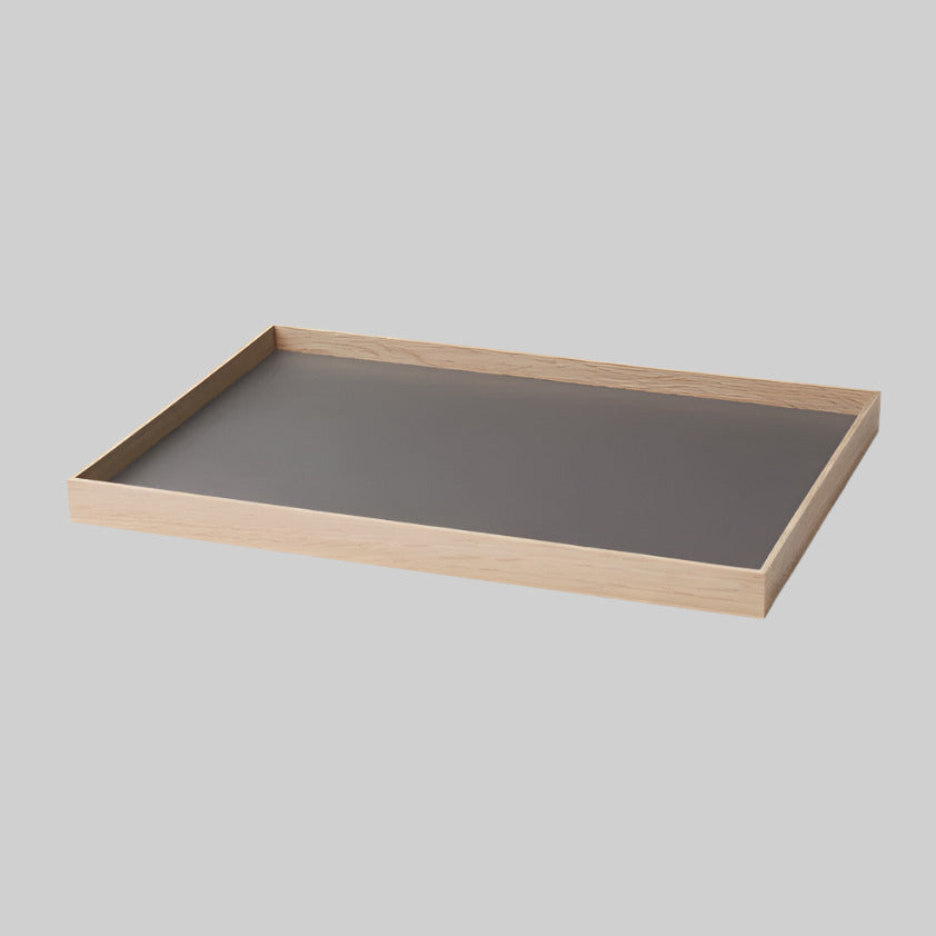 FRAME tray medium, oak/grey