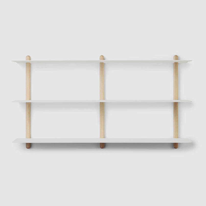 NIVO Shelf Large D - light oak/white