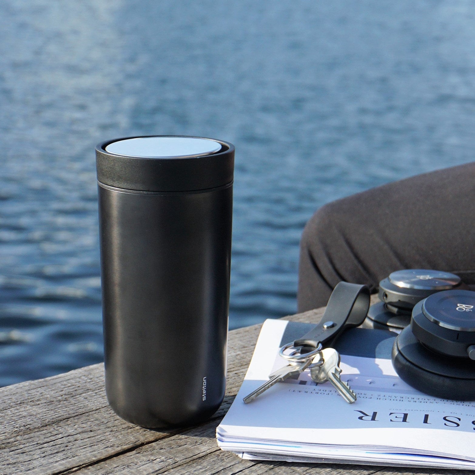 To Go Click vacuum insulated cup 13.5 oz, black metallic